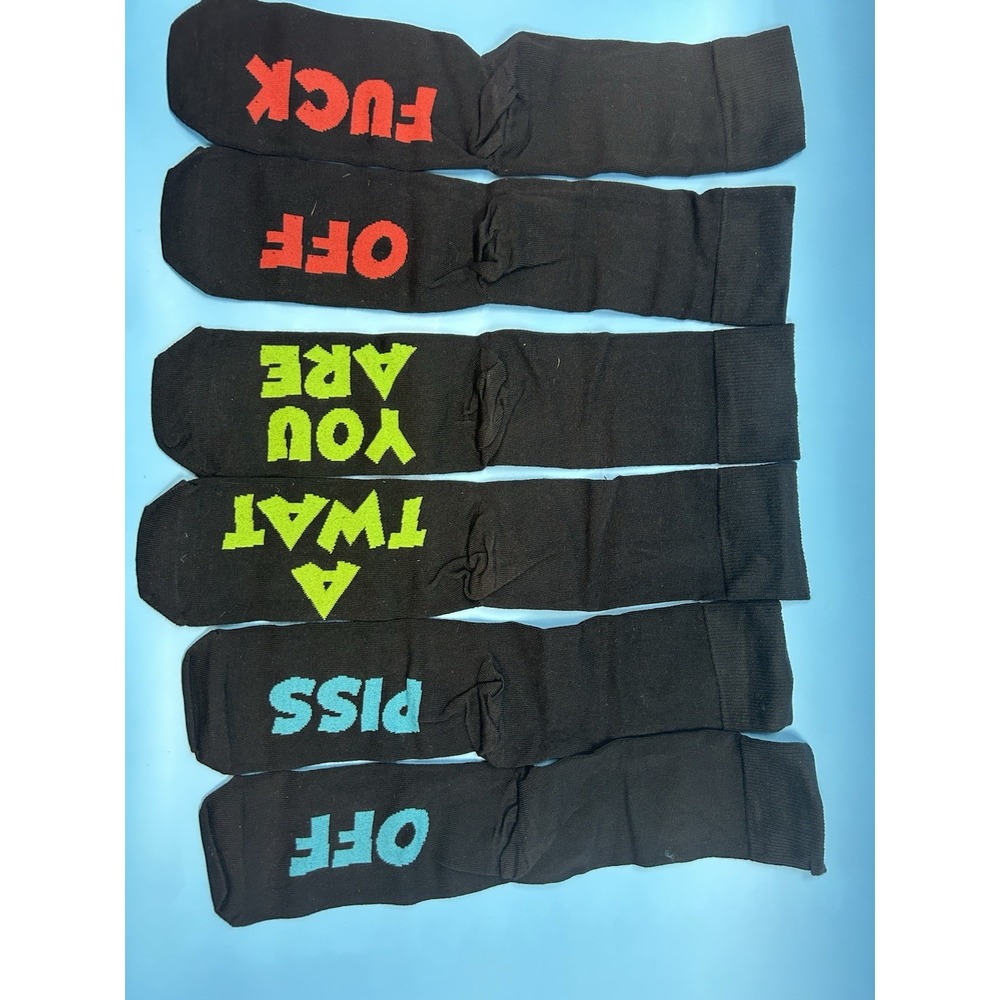 Sweary Socks Boxed Gift Set 3 Pair Novelty Funny Women's Crew 7-12